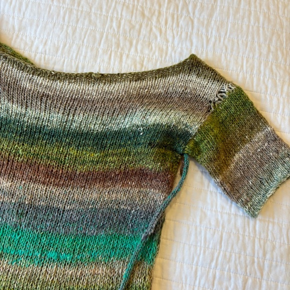 Hand Knit Forest Statement Top - Picture 4 of 8